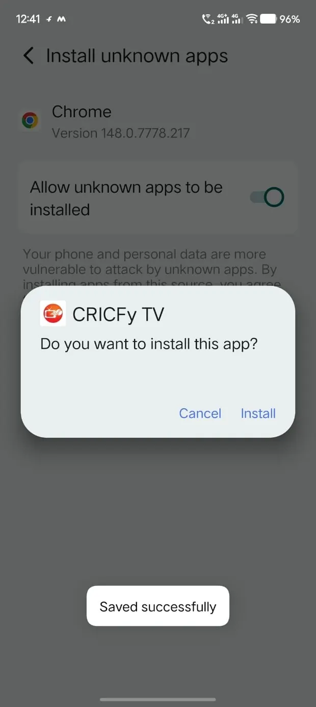 Step 4: Tap Install